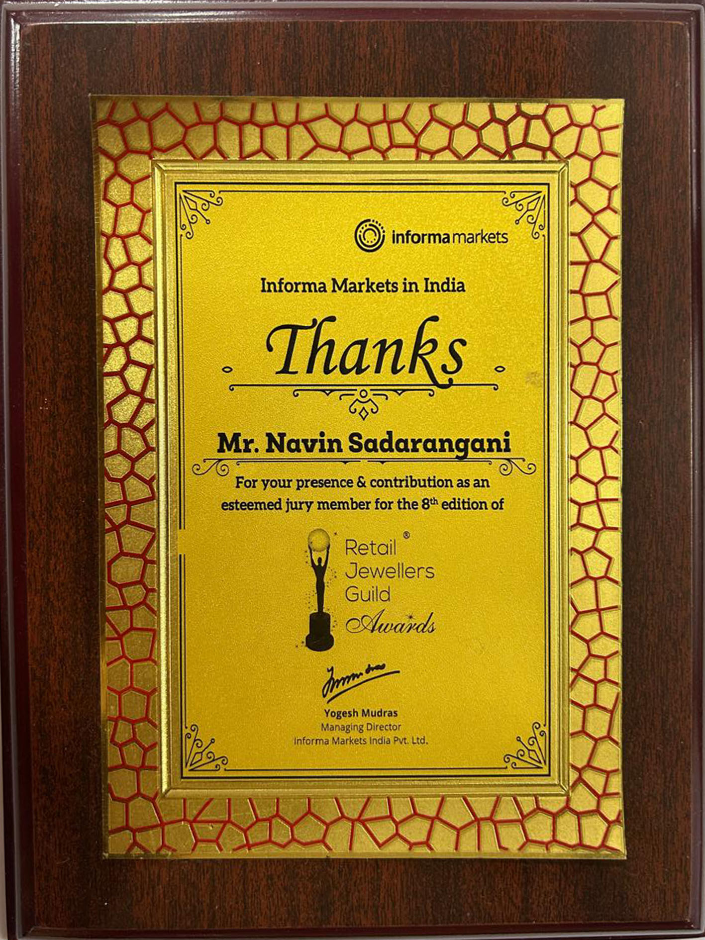 Jury member for the 8th edition